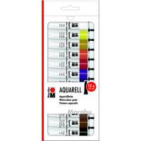 Marabu 121100200 Marabu Aquarellfarbenset 12 x 12 ml Marabu 121100200 Marabu Aquarellfarbenset 12 x 12 ml von Marabu