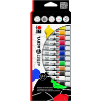 Marabu 122000090 Marabu Artist Acryl 12 x 12 ml, farblich sortiert von Marabu
