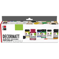 Marabu 140100087 Marabu-Decormatt Starter-Set, 6 x 15 ml von Marabu
