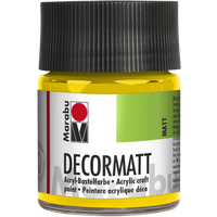 Marabu 140105019 Marabu Decormatt Acryl Gelb 019, 50 ml von Marabu