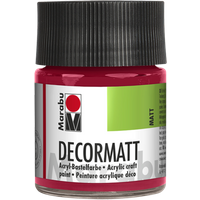 Marabu 140105032 Marabu Decormatt Acryl Karminrot 032, 50 ml von Marabu