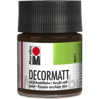 Marabu 140105045 Marabu Decormatt Acryl Dunkelbraun 045, 50 ml von Marabu