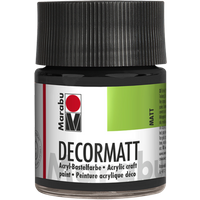 Marabu 140105073 Marabu Decormatt Acryl Schwarz 073, 50 ml von Marabu