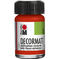 Marabu 140139030 Marabu Decormatt Acryl Zinnoberrot hell 030, 15 ml Marabu 140139030 Marabu Decormatt Acryl Zinnoberrot hell 030, 15 ml von Marabu