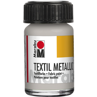 Marabu 171439782 Marabu Textil Metallic Metallic-Silber 782, 15 ml von Marabu