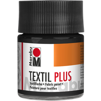 Marabu 171505073 Marabu Textil plus Schwarz 073, 50 ml von Marabu