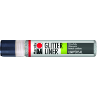 Marabu 180309582 Marabu-Glitter Liner Glitter-Silber 582 25 ml von Marabu