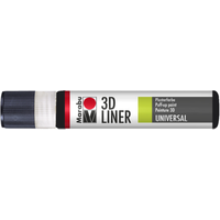 Marabu 180309673 Marabu 3D-Liner 3D-Schwarz 673, 25 ml von Marabu