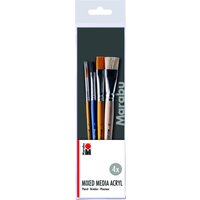 Marabu 18400202 Marabu Pinselset Mixed Media Acryl FSC 100% von Marabu