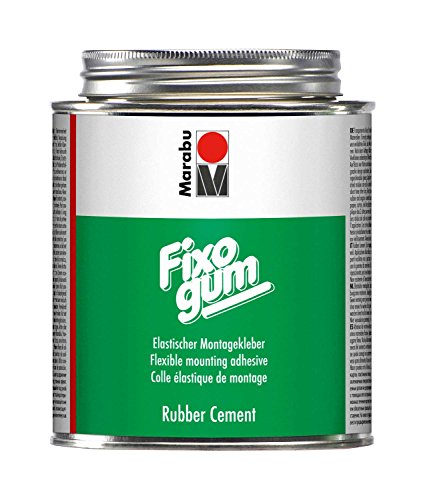 Marabu 29010051000 - Fixogum 500 g, elastischer Klebstoff für grafischen Bereich und Hobby, wieder ablösbar, säurefrei, für Papier, Kunststofffolie und andere biegsame Materialien von Marabu