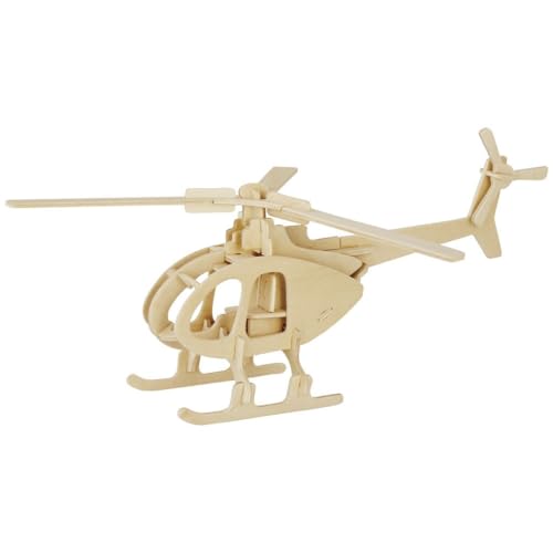 Marabu 317000000003 - KiDS 3D Holzpuzzle Hubschrauber, mit 32 Puzzleteilen aus FSC-zertifiziertem Holz, ca. 26 x 13 cm groß, einfache Stecktechnik, zum individuellen Bemalen und Gestalten Marabu 317000000003 - KiDS 3D Holzpuzzle Hubschrauber, mit 32 Puzzleteilen aus FSC-zertifiziertem Holz, ca. 26 x 13 cm groß, einfache Stecktechnik, zum individuellen Bemalen und Gestalten von Marabu