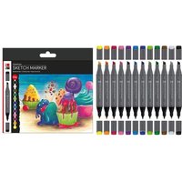 Marabu Sketch Marker GraphixSet Sugarholic 12 Teile Marabu Sketch Marker GraphixSet Sugarholic 12 Teile von Marabu