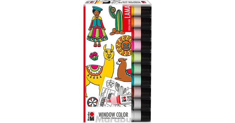 Window Color Set LAMA, 10 x 25 ml von Marabu