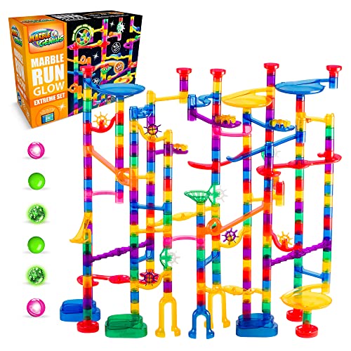 Marble Genius Marble Glow Run Race Track Set Glühen im Dunkeln (300 Stück) STEM pädagogische Baustein Spielzeug, App Zugang & Full Color Instruction Manual, großes Geschenk für Kinder, Extreme Set Marble Genius Marble Glow Run Race Track Set Glühen im Dunkeln (300 Stück) STEM pädagogische Baustein Spielzeug, App Zugang & Full Color Instruction Manual, großes Geschenk für Kinder, Extreme Set von Marble Genius