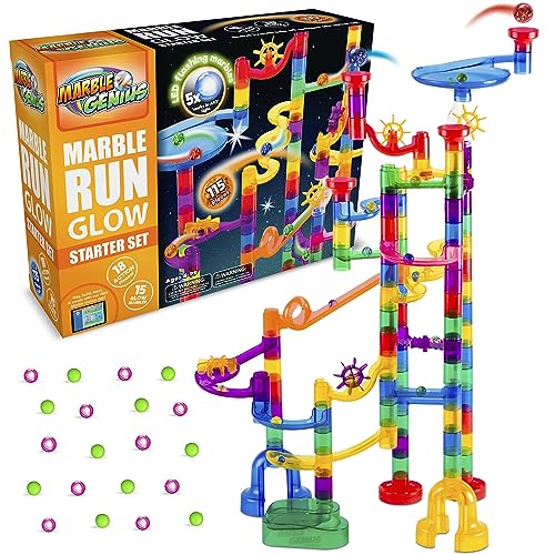 Marble Genius Glow Marble Run Starter Set - 115 Complete Pieces + Free Instruction App & Full Color Instruction Manual Marble Genius Glow Marble Run Starter Set - 115 Complete Pieces + Free Instruction App & Full Color Instruction Manual von Marble Genius