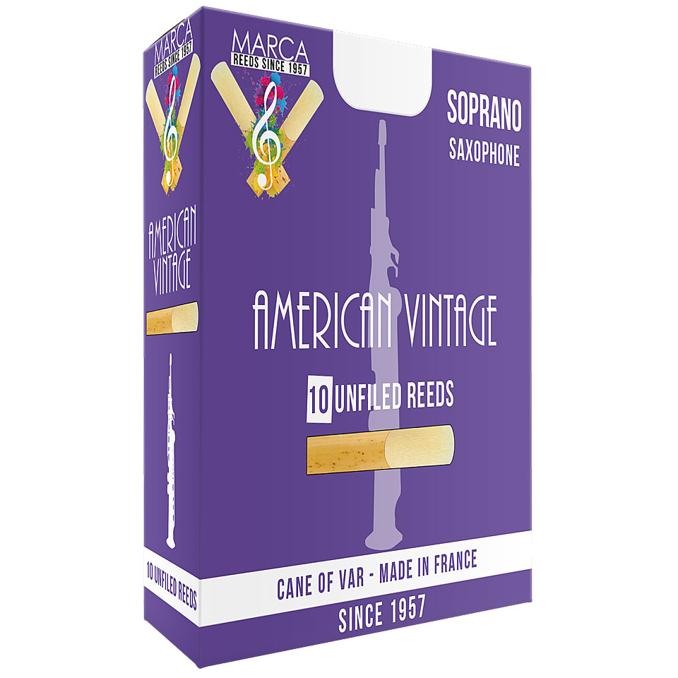 Marca American Vintage Soprano Sax 3.5 Blätter Marca American Vintage Soprano Sax 3.5 Blätter von Marca