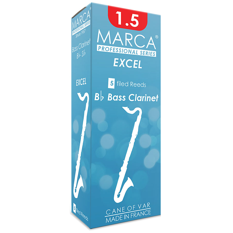 Marca Excel Boehm Bass Clarinet 1.5 Blätter von Marca
