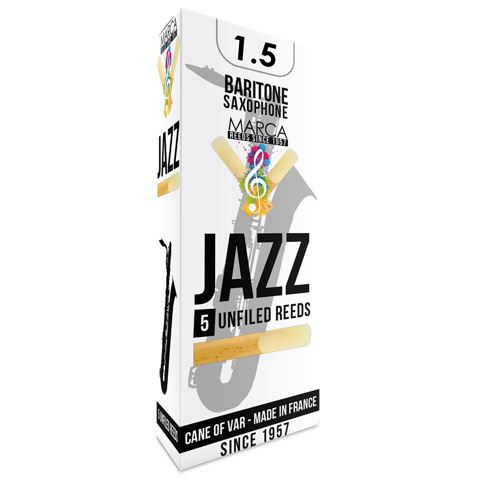 Marca Jazz Unfiled Baritone Sax 1.5 Blätter von Marca