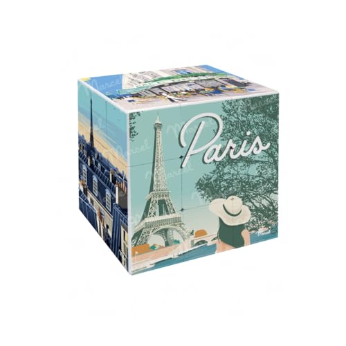 Marcel Travel Posters Cube de Paris Großes Puzzle, 3 x 3 von Marcel Travel Posters