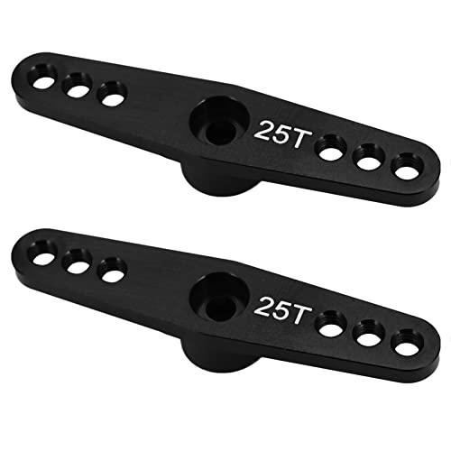 Marclix 2 x 25T Lenkservo-Armhupe, Metallteile, Doppellenkarm für Futaba, Schwarz Marclix 2 x 25T Lenkservo-Armhupe, Metallteile, Doppellenkarm für Futaba, Schwarz von Marclix