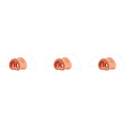 Marclix 3X Pig Nasenband KostÜm Gummi Schnauze Erwachsenes Kind Halloween Funny Tricks Geschenke von Marclix