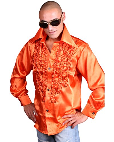 Marco Porta Faschingskostüme Schlagerhemd Orange, Large von Marco Porta