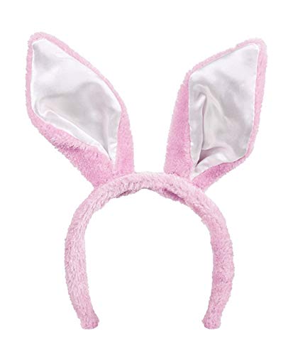 TH-MP Hasenohren Haarreif Bunny Osterhase Kostüm Zubehör Löffel Kaninchen Tierkostüm Accessoire (Rosa) von Marco Porta