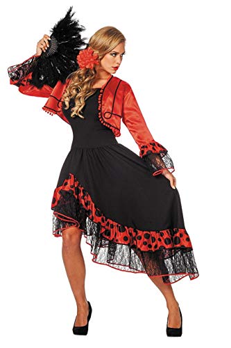 TH-MP Spanierin Flamenco Tänzerin Damenkostüm Nationalkleidung Spanien Fasching Karneval (40) von Marco Porta
