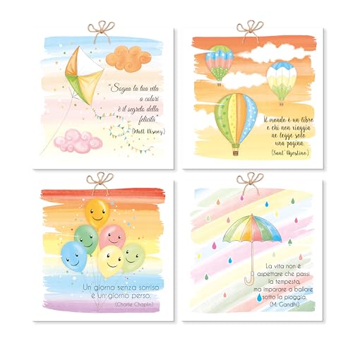 Mareli Set mit 4 Quadraten 10 x 10 cm mit Magnet, zum Aufhängen an der Wand und auf Metalloberflächen, ideal als Gastgeschenk zur Taufe, Erstkommunion, Firmung. Mareli Set mit 4 Quadraten 10 x 10 cm mit Magnet, zum Aufhängen an der Wand und auf Metalloberflächen, ideal als Gastgeschenk zur Taufe, Erstkommunion, Firmung. von Mareli