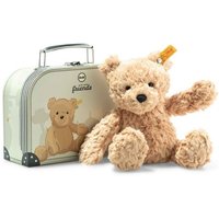 Steiff 113918 - Jimmy Teddybär mit Koffer, Plüsch-Bär hellbraun, 25 cm von Steiff