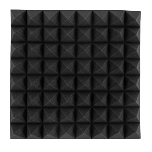 Marhynchus 12 Pack Akustische Schaumstoffplatten 2 X 12 X 12, Schwarze Pyramidenschaumplatten Wandschaum -Sound Absorbierende Geräuschabstündungsplatten für Heimkinos, Spielzimmer Marhynchus 12 Pack Akustische Schaumstoffplatten 2 X 12 X 12, Schwarze Pyramidenschaumplatten Wandschaum -Sound Absorbierende Geräuschabstündungsplatten für Heimkinos, Spielzimmer von Marhynchus