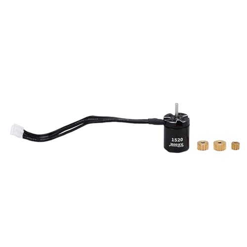 Marhynchus 1520 Bürstenloser Motor 9 N12P 2-3S Hochleistungs-Externer Rotormotor-Outrunner-Motor-Kanister Motor für RC-Auto mit Gehärtetem Lager Verstärkter Metall Rotor-Stabile Welle von Marhynchus