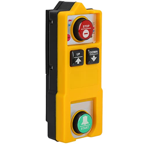 Marhynchus 2 Key Switch ABS ABS Wireless Kran Fernbedienung, Yu-4S, 100 M Steuerabstand, Einfache Kontrolle für Verschiedene Krane mit Arbeitsspitzen und Breitem Dienstprogramm (DC 24V) von Marhynchus