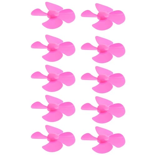 Marhynchus 4 Blätterpropeller, 100 Mm 2 Mm Loch, ABS -Material, 10 -pcs Set, Plastikpropeller mit 2, RDF für Spielzeug. (Rosenrot) von Marhynchus