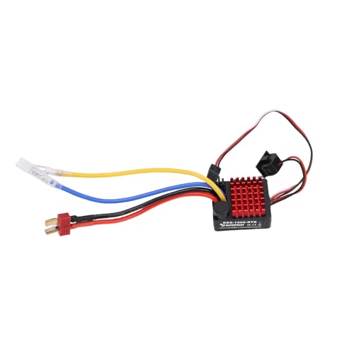 Marhynchus 60A Gebürstet ESC mit T-Stecker, Wasserdicht 2-3S Li-Batterieunterstützung Kompatibel mit 540/550/750 Motoren für Modellautos, Boote, Tanks Marhynchus 60A Gebürstet ESC mit T-Stecker, Wasserdicht 2-3S Li-Batterieunterstützung Kompatibel mit 540/550/750 Motoren für Modellautos, Boote, Tanks von Marhynchus
