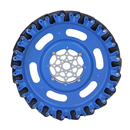 Marhynchus 8in Omni Richtungsrad -Roboter -Chassis -Teile mit TPU -Gummiwalzen 203 Mm Durchmesser 40 Mm Breite für -Smartauto ((rechtes Rad) 5606-0000-0203) von Marhynchus