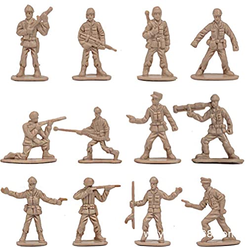 Marhynchus Armee Soldaten Kampfszene Model Plastik Mini Soldaten Spielzeug 1 Set PVC Militärische Actionfiguren für (Sortierte Farbe) von Marhynchus