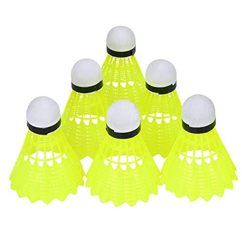 Marhynchus Badminton, 6pcs/Set Professionell Gelb Nylon Badminton Ball Shuttlecock Outdoor -Sporttraining Accessoire, Nylon Shuttlecock Marhynchus Badminton, 6pcs/Set Professionell Gelb Nylon Badminton Ball Shuttlecock Outdoor -Sporttraining Accessoire, Nylon Shuttlecock von Marhynchus