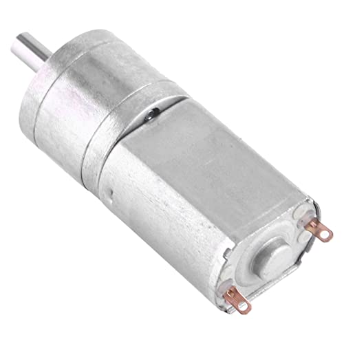Marhynchus DC 12V Hochmoment Elektromoment -Getriebemotor für die Geschwindigkeitsreduzierung bei Ingenieurprojekten Metall (12V 50RPM) von Marhynchus