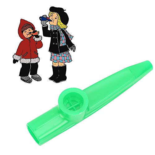 Marhynchus Durade Plastik Kazoo für das Spiel der Individuellen und Akustischen Instrumente, Kompakt und Freundlich mit Reisen - Gelb (GREEN) von Marhynchus