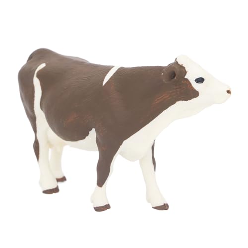 Marhynchus Farm Cow Model Lebendige Farben Langlebiger Simmental -Kuhspielzeug, Perfektes für Ernte -Themenpartys, Wohnkultur von Marhynchus