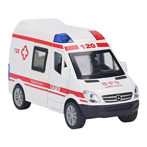 Marhynchus Interessant, Mini -Auto zu Entfernen, Fünf Türen für Notwagen Transportspielzeug mit Beleuchtungsmusik, Weihnachtsmaterial für (Mittelgroßer Krankenwagen) von Marhynchus
