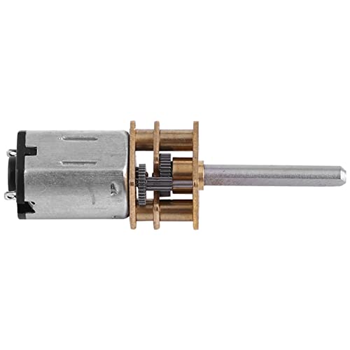 Marhynchus Leistungsstarker DC-Getriebemotor, Motor mit Hohem Drehmomentreduzierung mit Langer Ausgangswelle, Vollmetall Zahnräder für eine Verbesserte Haltbarkeit, 100 U/Min-2000 U / (12V 100RPM) von Marhynchus