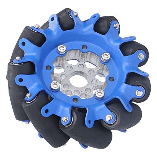 Marhynchus Omnidirectional SPCC Stahl Gummi -Rollerrad für Roboterauto -Omni Komponenten, Haltbares 4 Zoll Roboter Omni Rad für Verschiedene Kleine, Hergestellte SPCC Stahl und TPU Gummi (#1) von Marhynchus
