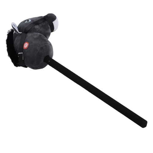 Marhynchus Plüsch Hobby Pferdestift Spielzeug Cartoon Design 2 Soundeffekte 70 cm Pferdsspielzeug Ideal für mit PVC -Material für Verschiedene Anlässe (Black) von Marhynchus