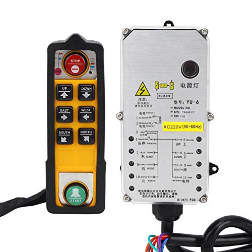 Marhynchus Stabiler Hebezeuger Säureöl Resistent Antifall 800 MHz für Hebezeuge Crane Lift Controller, Industrielle Fernbedienung (AC220V) von Marhynchus