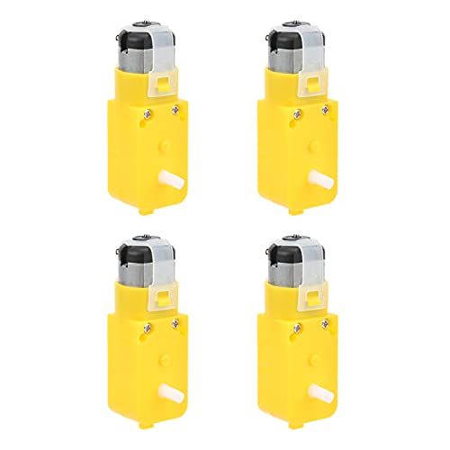 Marhynchus TT-Motor, 4pcs Dual Well Getriebe Elektrofahrer mit Kohlenstoffbürsten, Starker Magnetkern, für Elektrische Spielzeuge, Einfache Installation, Hochwertiges Rotes Kupfermaterial, Ideal Marhynchus TT-Motor, 4pcs Dual Well Getriebe Elektrofahrer mit Kohlenstoffbürsten, Starker Magnetkern, für Elektrische Spielzeuge, Einfache Installation, Hochwertiges Rotes Kupfermaterial, Ideal von Marhynchus