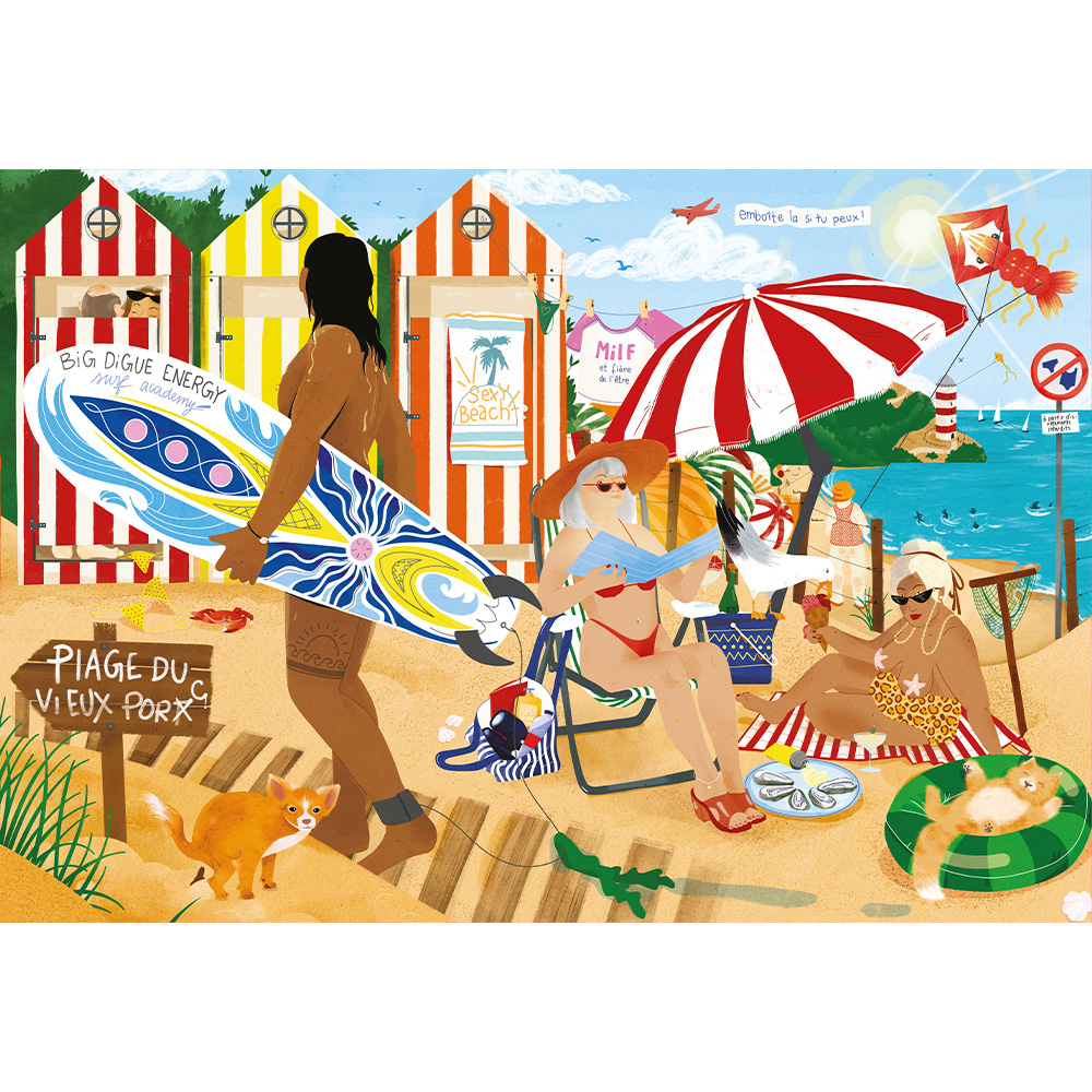 Marie-Chantal MARIE-CHANTAL A LA PLAGE 1000 Teile Puzzle MC-F-05034 von Marie-Chantal