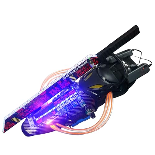 Marikito Punk LED Arm, Mit Verstellbaren Riemen, Perfekt Für Punk Kostüm, Leucht Maske Und Cosplay Accessories (Style-a) von Marikito