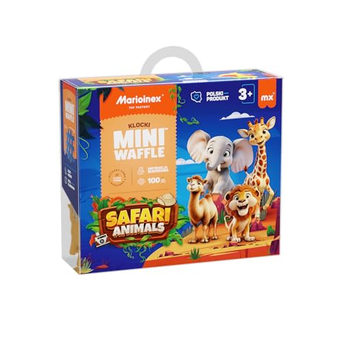Marioinex Mini Waffle Animals Safari - 100-tlg. Blöcke von Marioinex Toy Factory